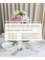 Скатерть клеенка 110х140 белая