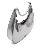 Кожаная сумка хобо brioche classic Pinko - серебряный(101526 A180)