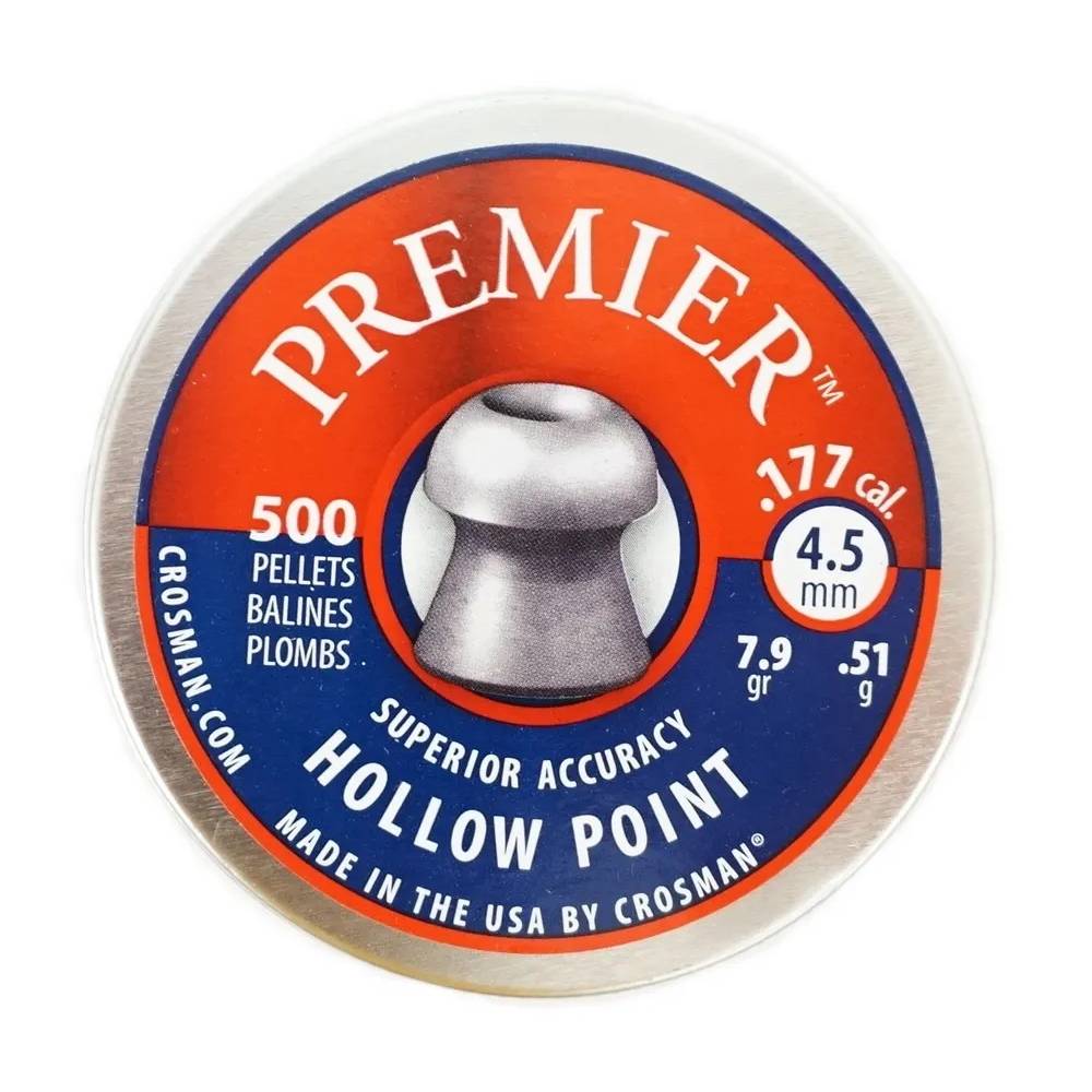 Пуля пневматические "Crosman Premier Hollow Point" (500шт) кал. 4,5 мм.