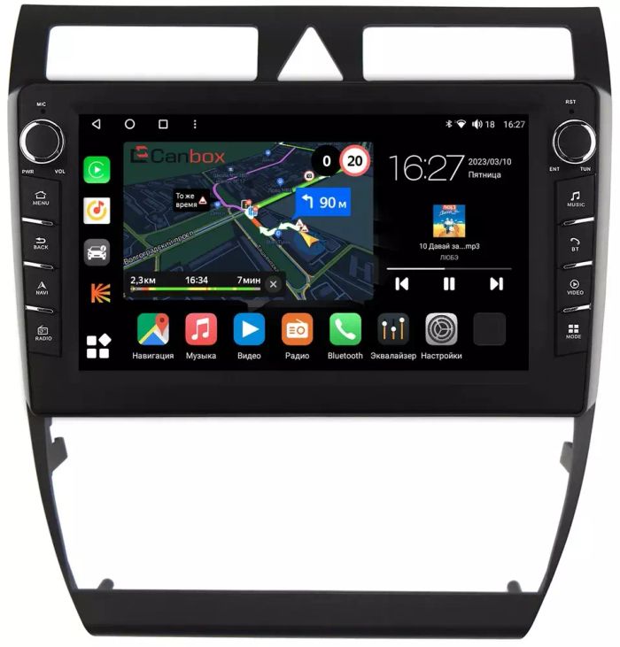 Магнитола для Audi A6 2001-2004 - Canbox 9110 Android 10, Быстрая, CarPlay, 4G SIM-слот