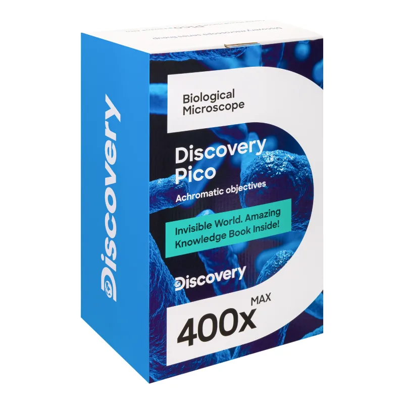 Микроскоп Levenhuk Discovery Pico Terra с книгой - фирменная упаковка