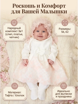 Платье для новорожденных девочек