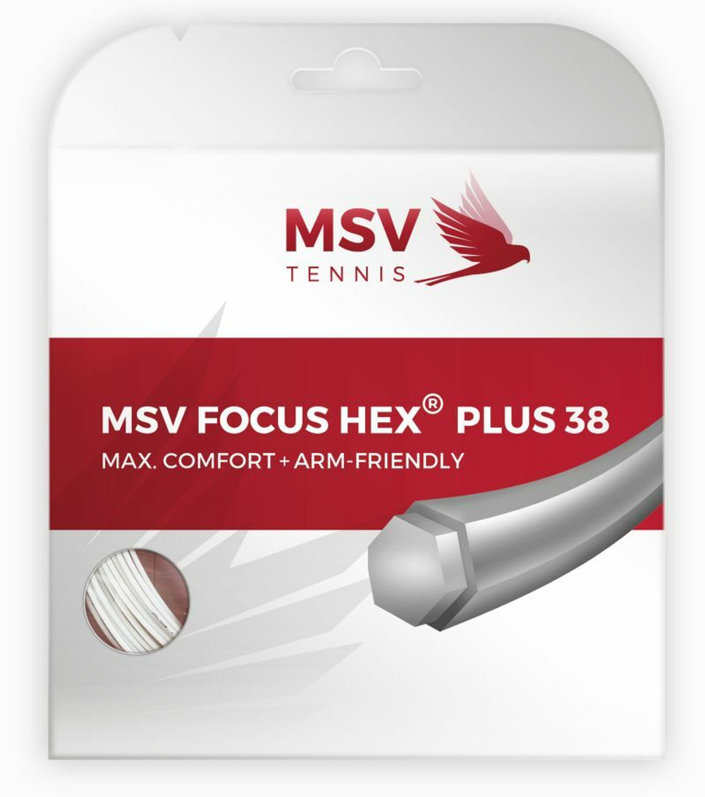 Теннисные струны MSV Focus Hex Plus 38 (12 m) - white