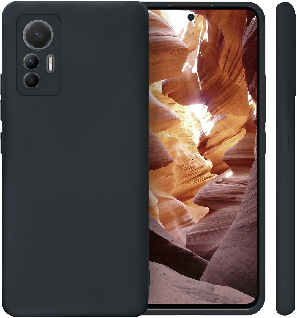 Мягкий Soft Touch чехол из силикона для XIAOMI 12 LITE (не REDMI NOTE!) с бархатной подкладкой