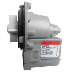 Помпа Askoll 40W для Ariston, Indesit, Electrolux, Zanussi, Candy, Whirlpool, Samsung 144997, Р000A