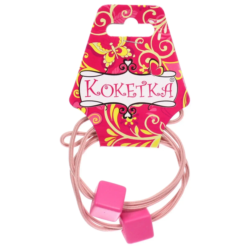 Резинки для волос 2шт «Астория», яркие кубики, микс 6 цветов, d-5,5см