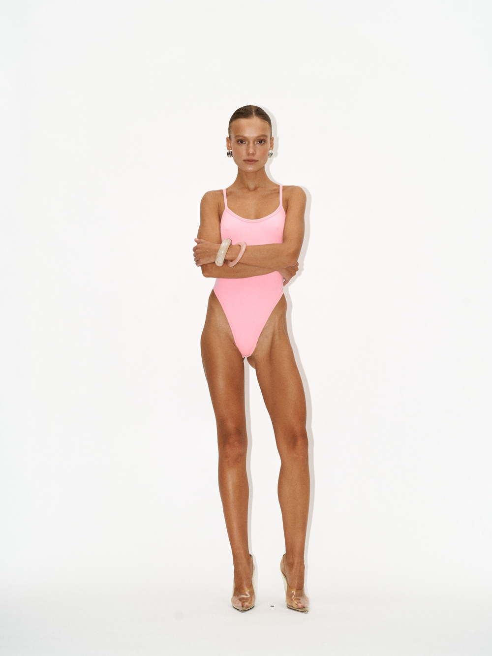 Боди в рубчик naoko pink