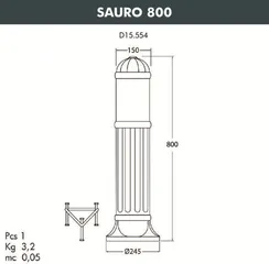 Наземный светильник Sauro D15.554.000.BXF1R.FC1 Fumagalli