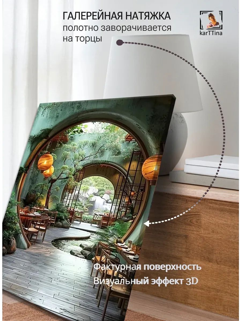 Картина "Чайный уют", интерьерная 30х40см 1шт.