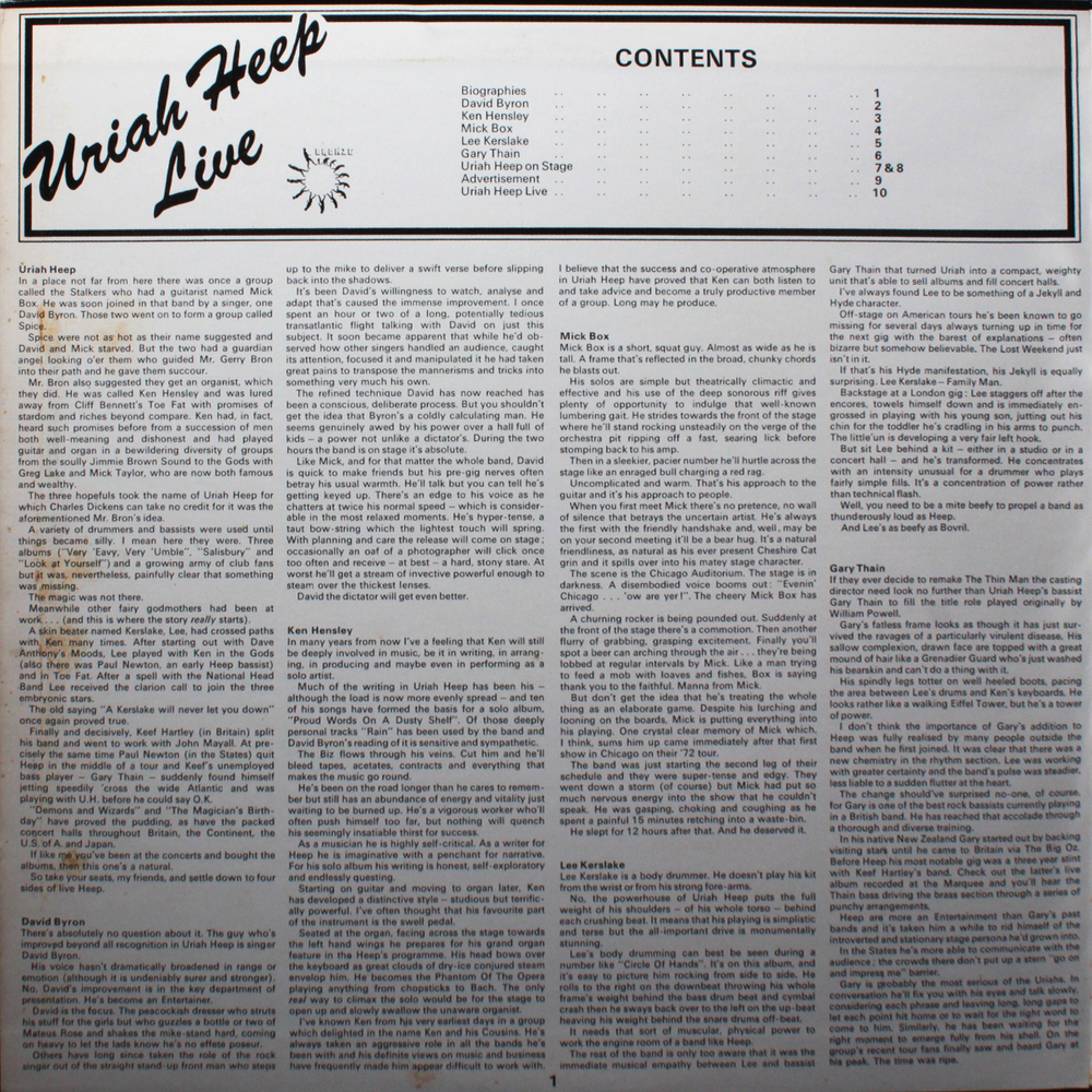 Uriah Heep / Uriah Heep Live (2LP)