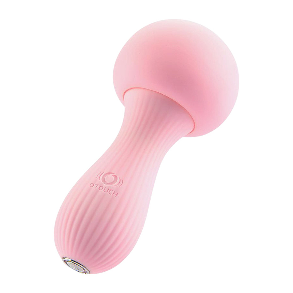 Розовый клиторальный мини-вибратор 12см в форме гриба Otouch Clitoral Vibrator Mushroom Pink