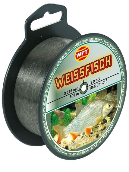 Леска монофильная WFT Zielfisch WEISSFISCH (МИРНАЯ РЫБА) 500 м, 0,18 мм