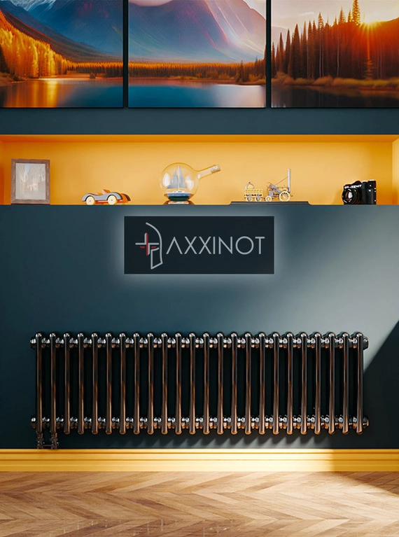 Axxinot Sentir 2037 - двухтрубный трубчатый радиатор высотой 370 мм, нижнее подключение