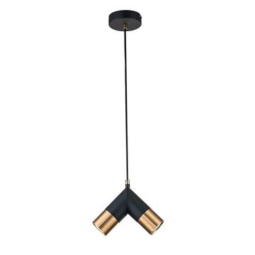 Подвесной светильник 2*GU10 V000451 11036/2P Black черный Doppio Indigo