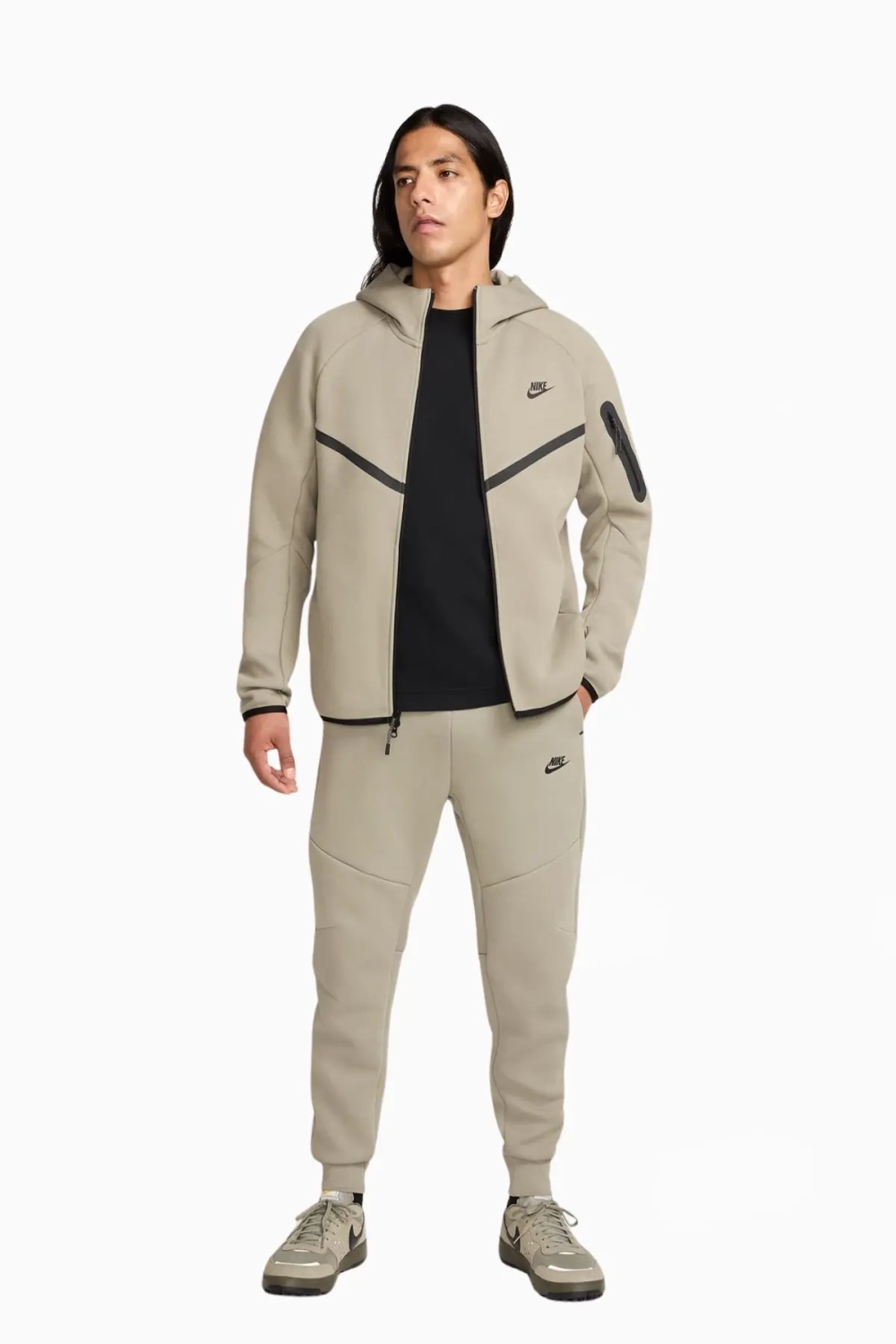 Кофта Nike Sportswear Tech Fleece Windrunner - бежевый