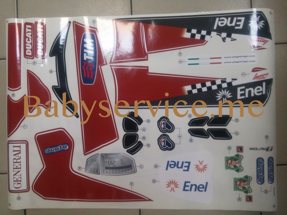 Наклейки Peg-Perego Ducati GP Limited Edition