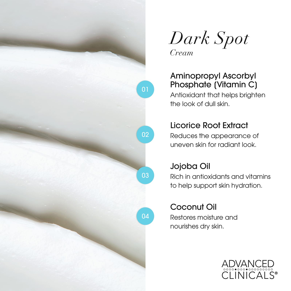 Advanced Clinicals, Dark Spot, корректирующий крем, 237 мл (8 жидк. унц.)