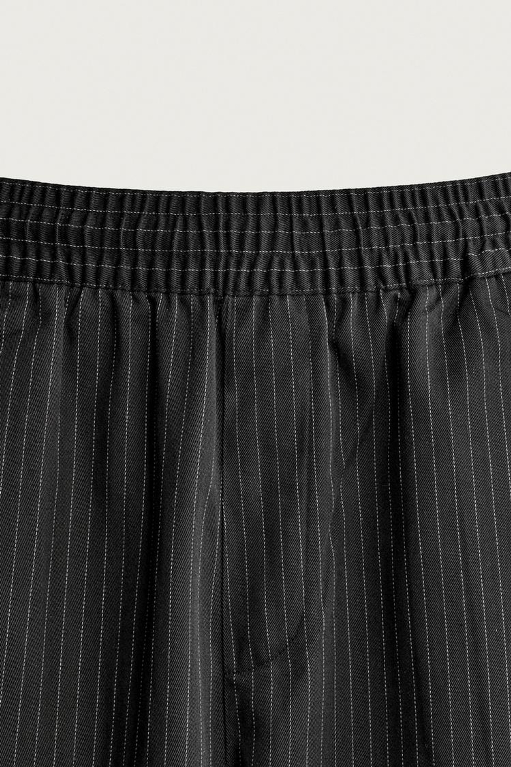 ZARA БРЮКИ BALLOON FIT С БОКОВЫМИ ЗАЩИПАМИ, ПОЛОСКИ