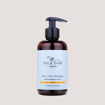 Краснополянская косметика Лосьон для рук и тела Sila Gor №1 Citrus, Tonka, Black Pepper, 300 мл