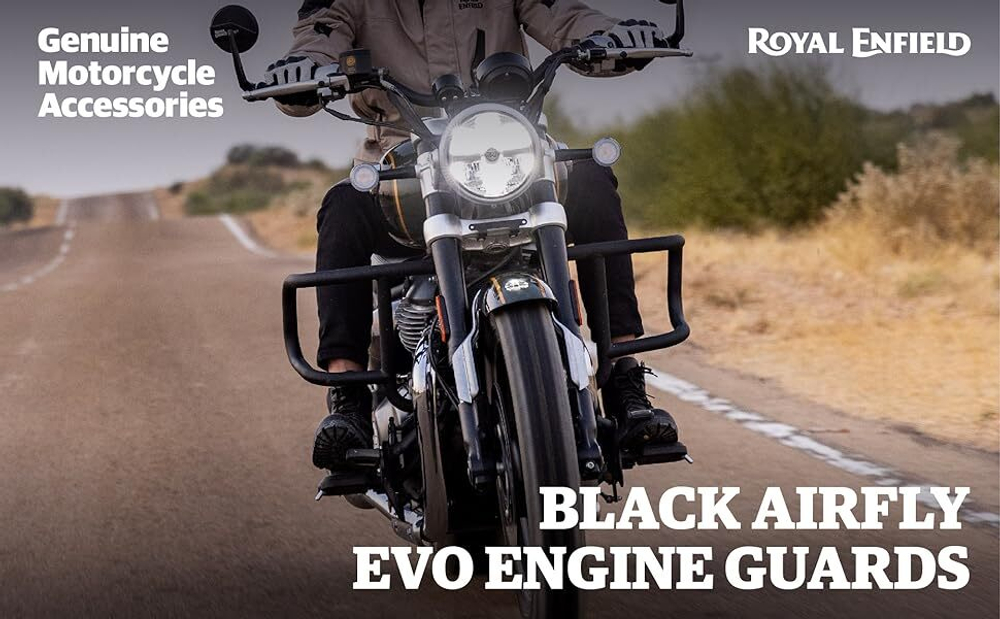 Дуги безопасности Royal Enfield, черного цвета, арт. KXA00200