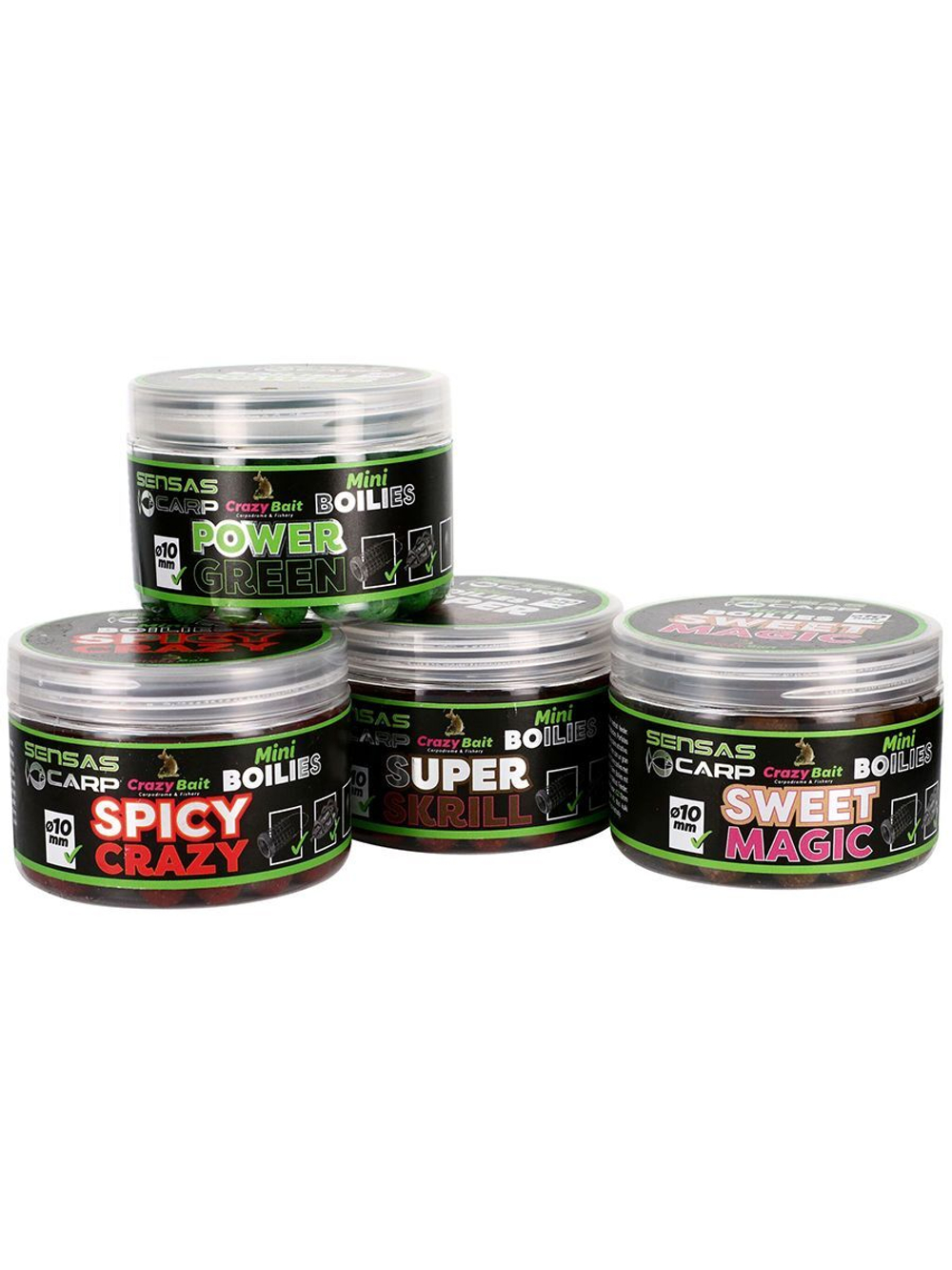 Мини бойлы Sensas CRAZY Magic Fruity 10мм 0.08кг
