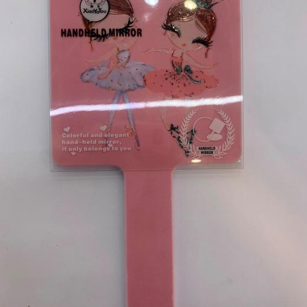 Зеркало косметическое "БАЛЕРИНЫ", микс 4 дизайна, 23,4*12см