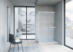 Душевой уголок Vincea Слим Софт (Slim Soft) VSR-1SS1011CL, 1100*1000, хром, стекло прозрачное