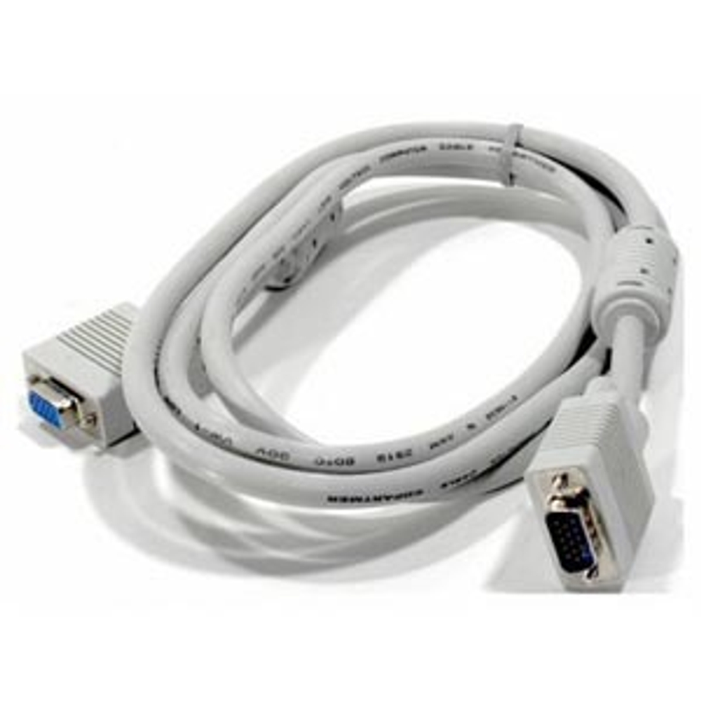 Кабель удлинитель VGA BRAND, медный проводник, экранированный,  1.8 м.