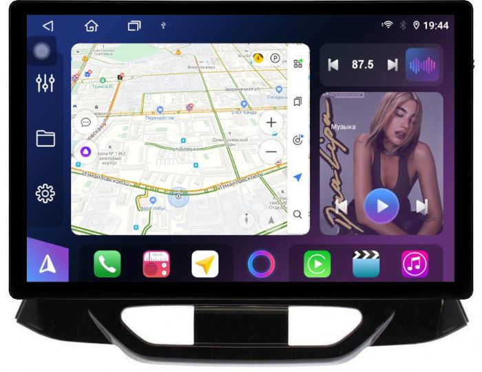Магнитола для Lada Xray 2015-2022, Xray Cross - FarCar BX877 монитор 13" 2K QLED на Android 13, Быстрая, CarPlay, 4G SIM-слот