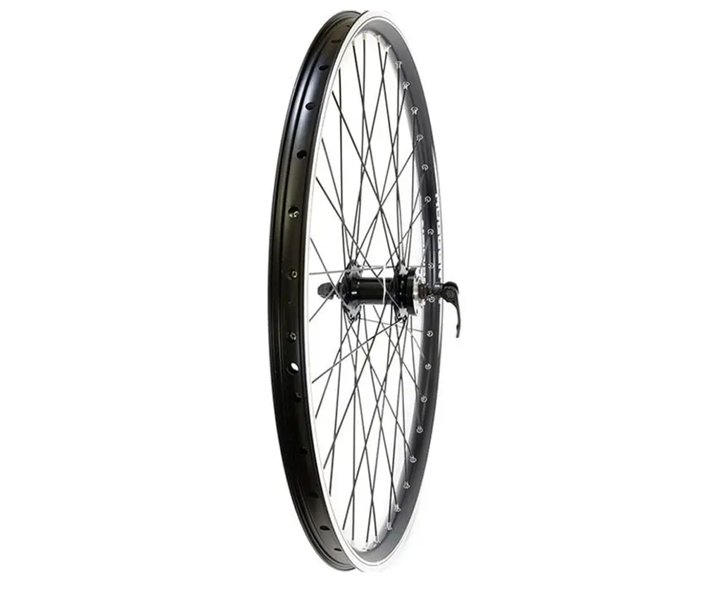 Колесо заднее 27.5" D HOGGER кассета 8-10 ск. пром.подш. эксцентрик / обод двойной алюм. черн. SSE A/V 19.6х29.7 / втулка алюм. черн.