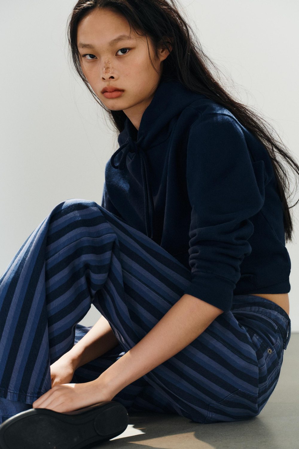 ДЖИНСЫ TRF СО СРЕДНЕЙ ПОСАДКОЙ И В ПОЛОСКУ — ZARA