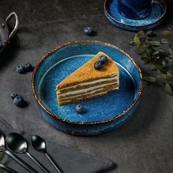 Тарелка с бортом d 20,8 см h4,6 см 930 мл Aqua Blue P.L. Proff Cuisine [6]