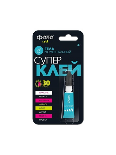 Супер-клей Гель 3г BL-1 GGl-3x1 ФАZА 5044081