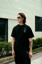 Футболка Nothomme Blue Retro Mountain Print Coolmax Pro T-Shirt "Twilight Black"