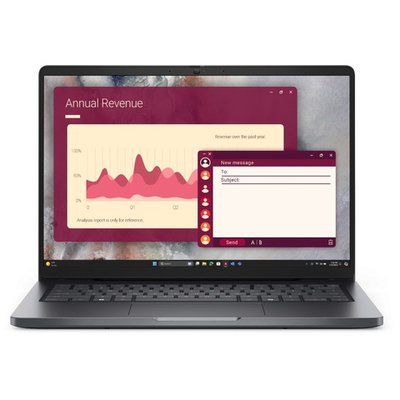 Ноутбук Dell Pro 14 Core 7 250U 14,0" FullHD+ 1920x1200, 32GB DDR5, 1TB SSD, Intel graphics, Linux