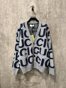 Кардиган серо-синий от Gucci BP5-769213