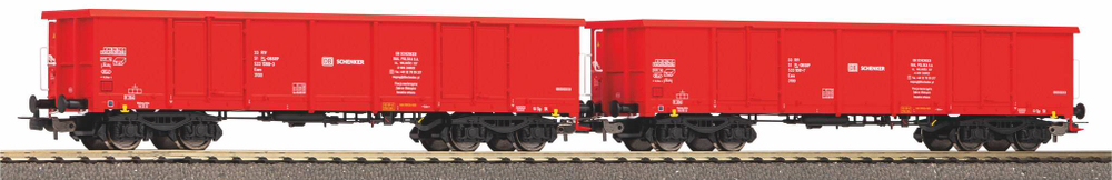 Набор из 2-х полувагонов Eaos DB Schenker Rail Polska VI