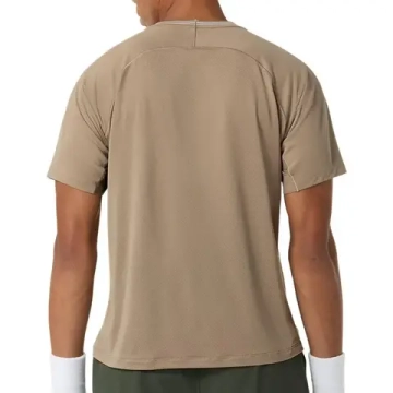 Мужская теннисная футболка Asics Game Short Sleeve - greige