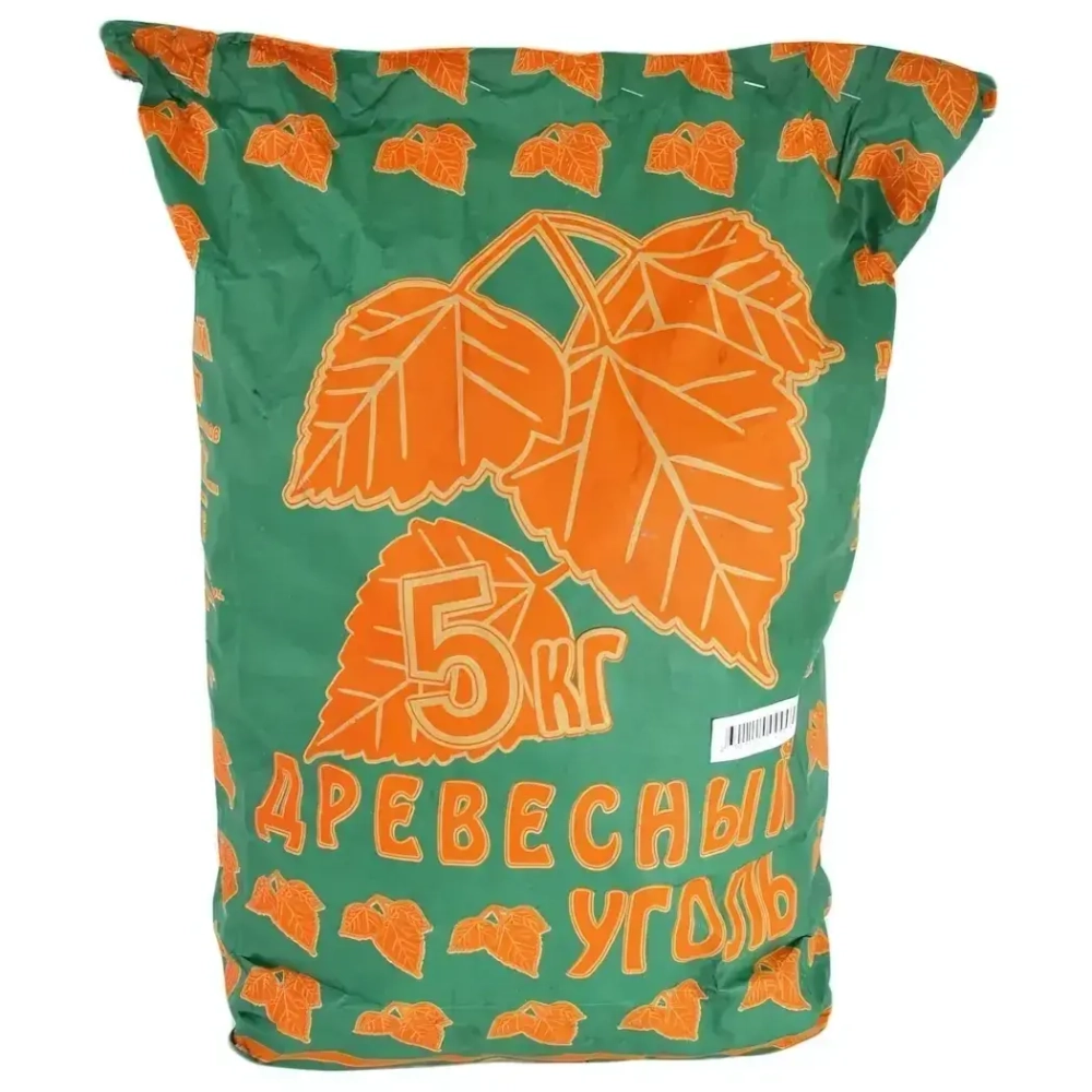 Уголь древесный 5кг (факт. 4,5 - 4,7кг)