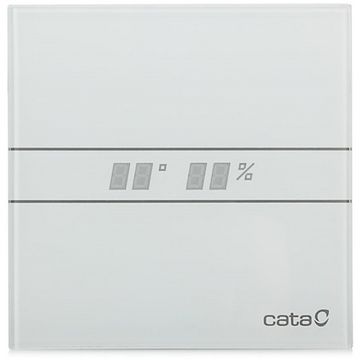 Накладной вентилятор Cata E 100 GTH (Таймер, датчик влажности, термометр, дисплей) + обратный клапан
