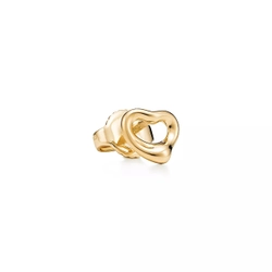 Серьги из жёлтого золота , Tiffany ,Open Heart 7 mm 💠