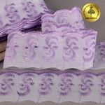 Кружево шитьё п/э 50 мм / 13.71 метра, диз. 312, цв.164 бл.сиреневый, Kruzhevo