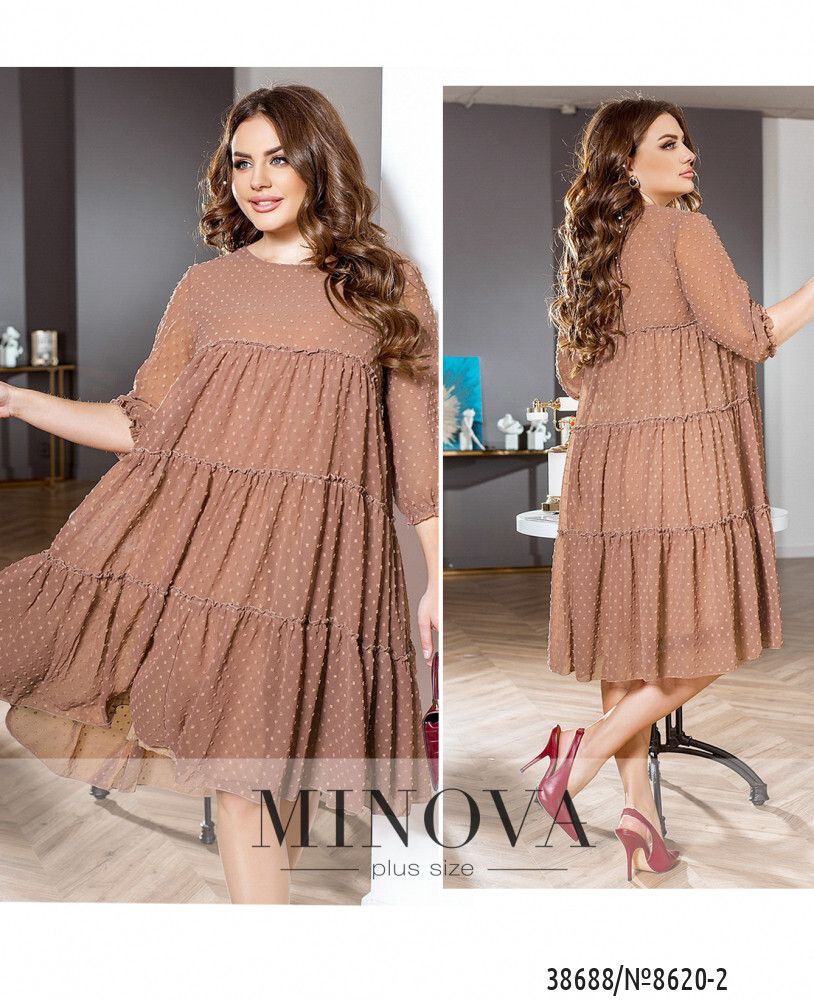 Платье 8620-2-мокко Minova Платье 8620-2-мокко Minova
