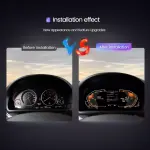 Электронная панель приборов BMW 5-серия F10 2010-2016 (без проекции на лобовое) - Kuberg NH-LCD-B01-F10 с ЖК 12.3" экраном QLED