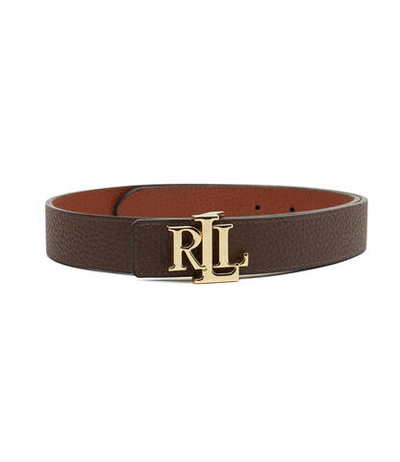 Двухсторонний кожаный ремень LAUREN RALPH LAUREN - коричневый(412912039)