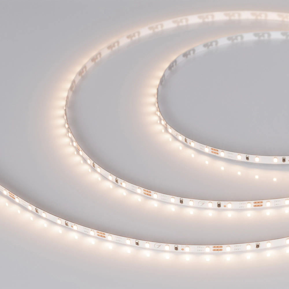 Светодиодная лента MICROLED-M120-4mm 24V Warm3500 (9.6 W/m, IP20, 2216, 5m) (Arlight, узкая) 040608