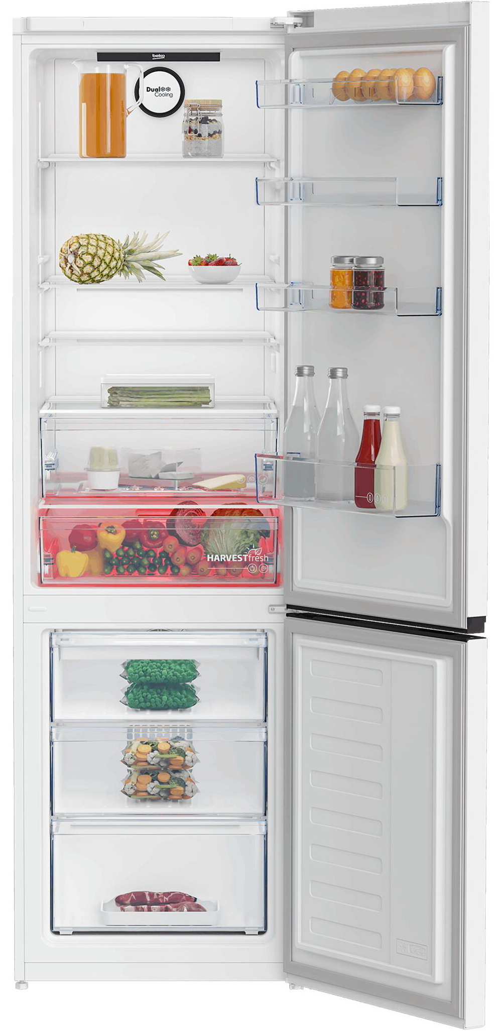 Двухкамерный холодильник Beko B3RCNK405HDW белый