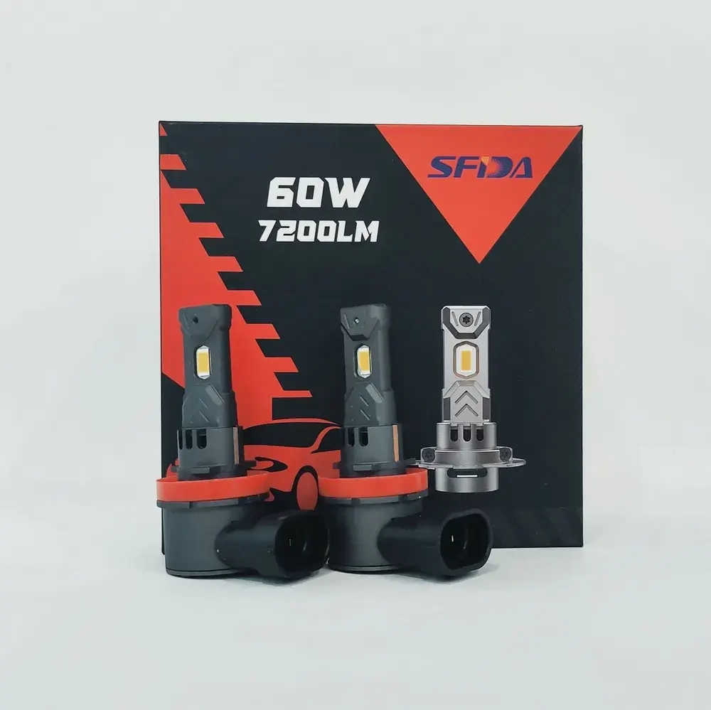 H11 / Автомобильные светодиодные лампы, H11, 120W, 7200 LM, 12 вольт, SFIDA LED V19, Cфида Девятнадцать, TG (2 шт. / комплект)