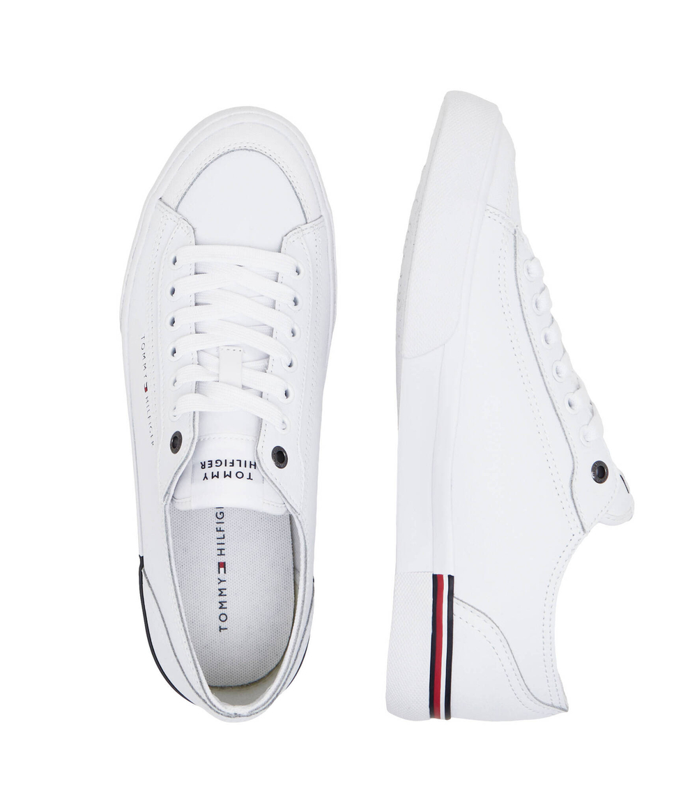 Кожаные кроссовки Tommy Hilfiger - белый(FM0FM04953)
