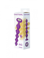 Анальная цепочка с кристаллом Emotions Chummy Purple (Цвет: фиолетовый с прозрачным)